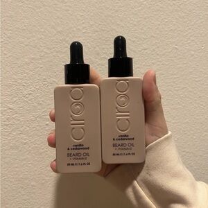 Ciroa Beard Oil Vanilla Cedarwood 1.6 oz Travel Size Dropper Vitamin E Lot of 2